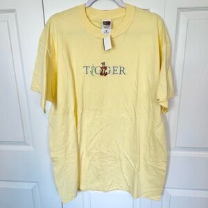 Vintage NWT Disney Pooh TIGGER Fruit of the Loom Embroidered T-shirt XL